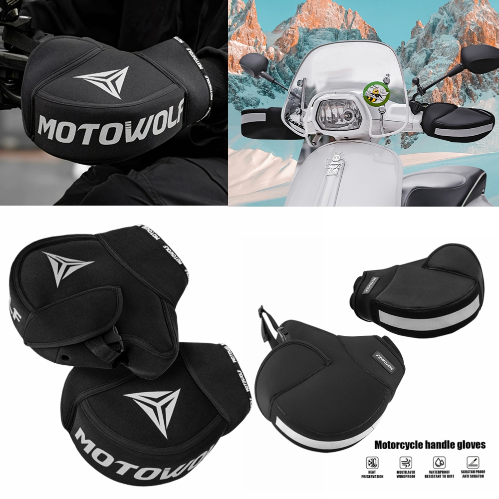 Heat Resistant Glove - Motorcycle Thick Warm Handlebar Muff Waterproof