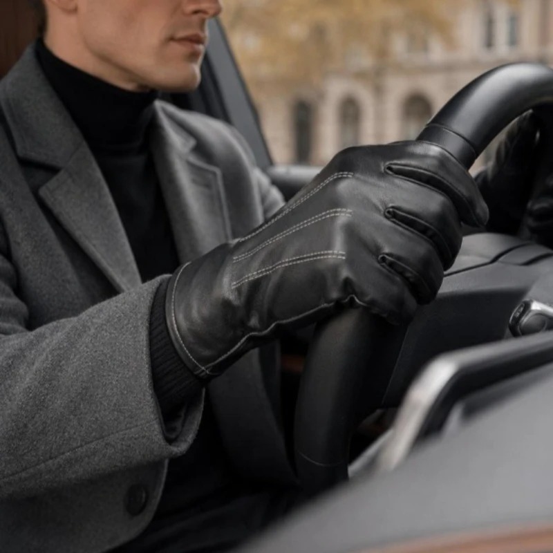 1/2Pairs Winter Faux Leather G - Leather Driving Glove ulasan dan harga