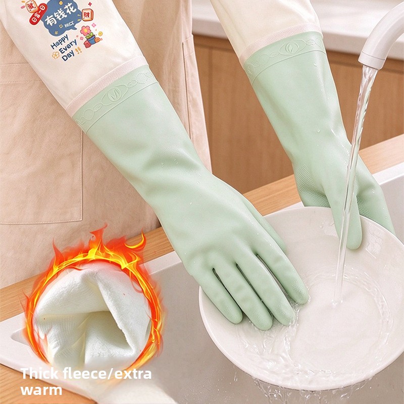 Extra Long Dishwashing Gloves  - Dish Glove Rubber ulasan dan harga