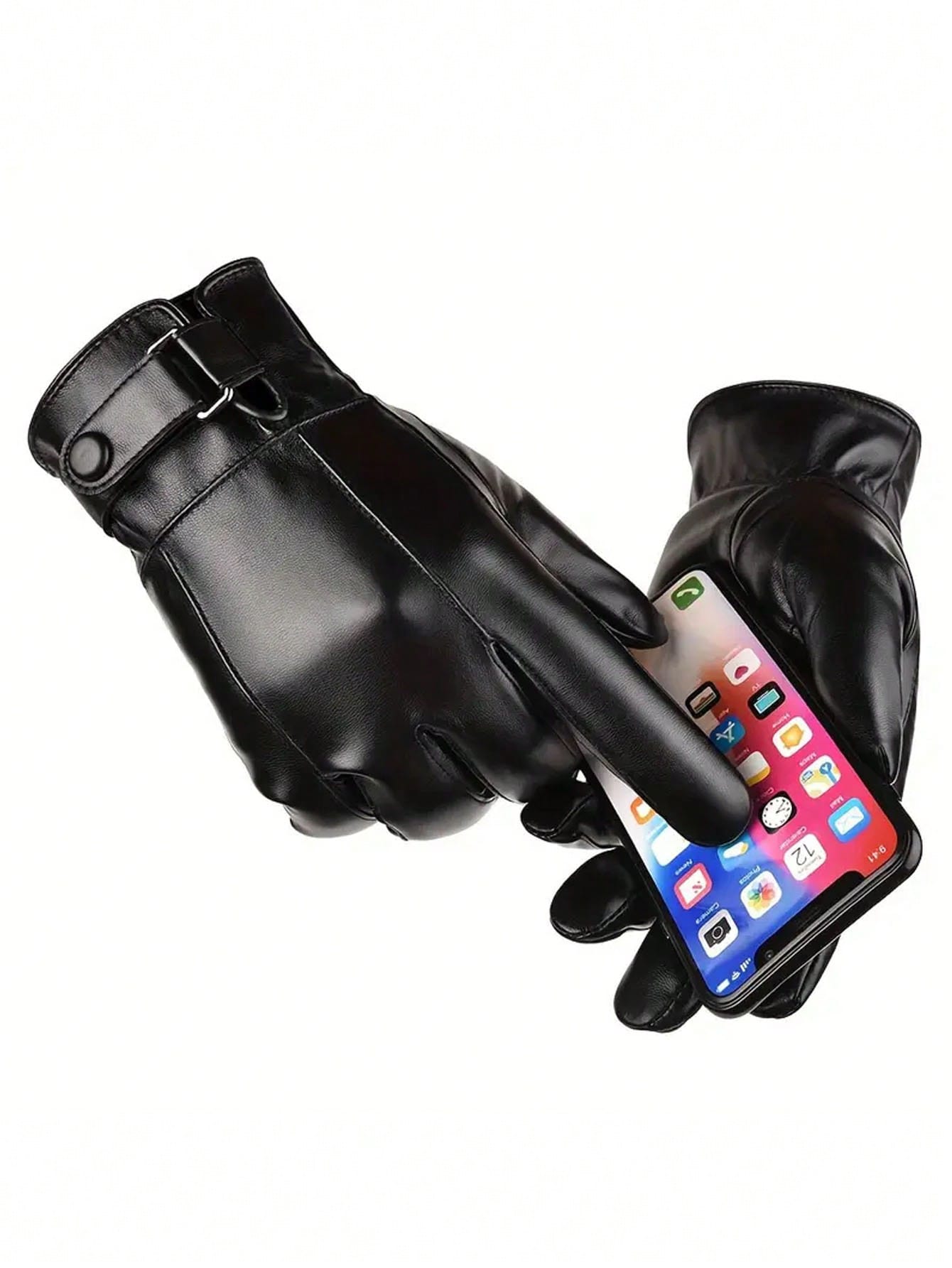 Men's Winter Warm Faux Leather - Leather Driving Glove ulasan dan harga