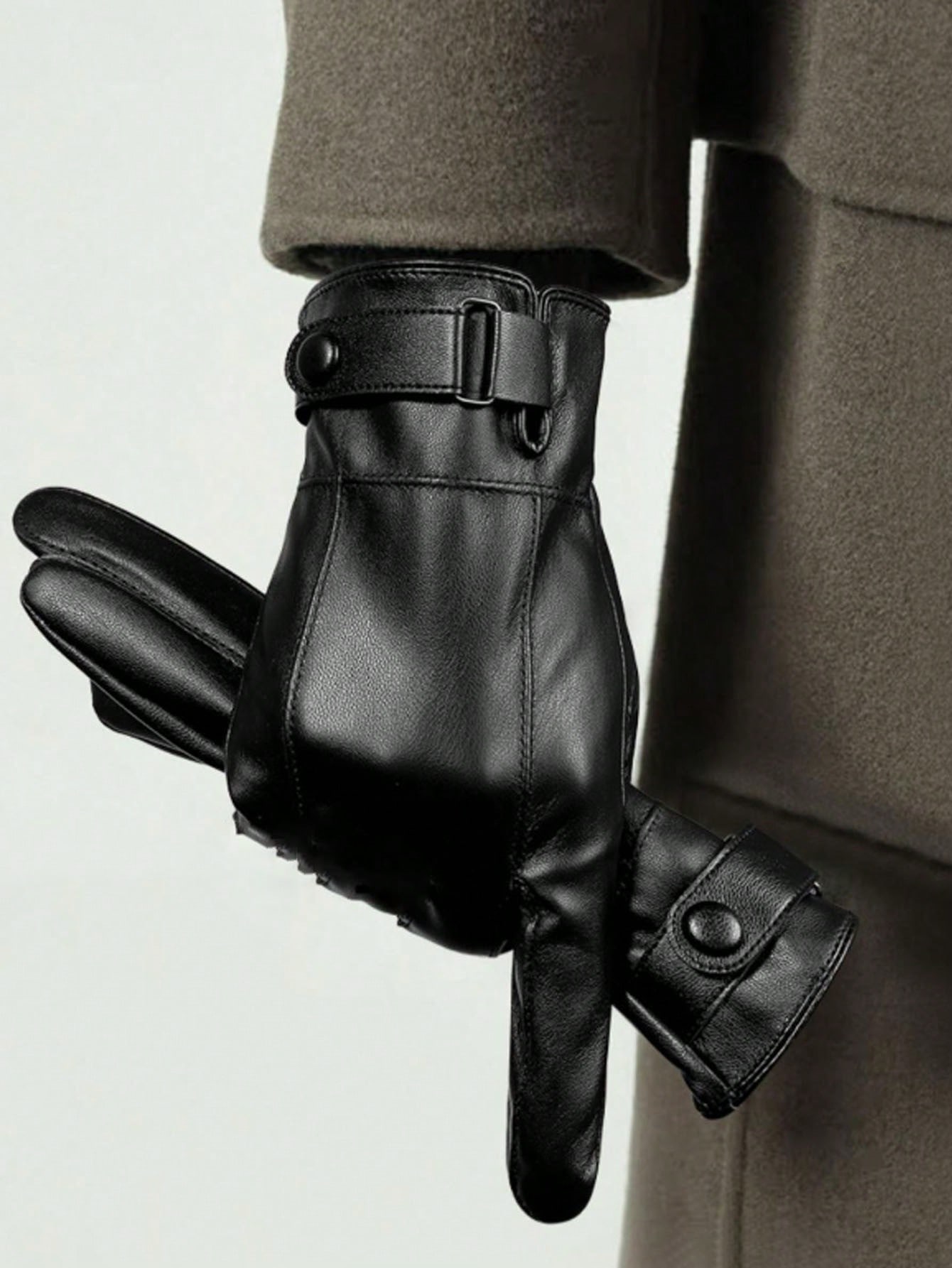 Men's Winter Warm Faux Leather - Leather Driving Glove ulasan dan harga