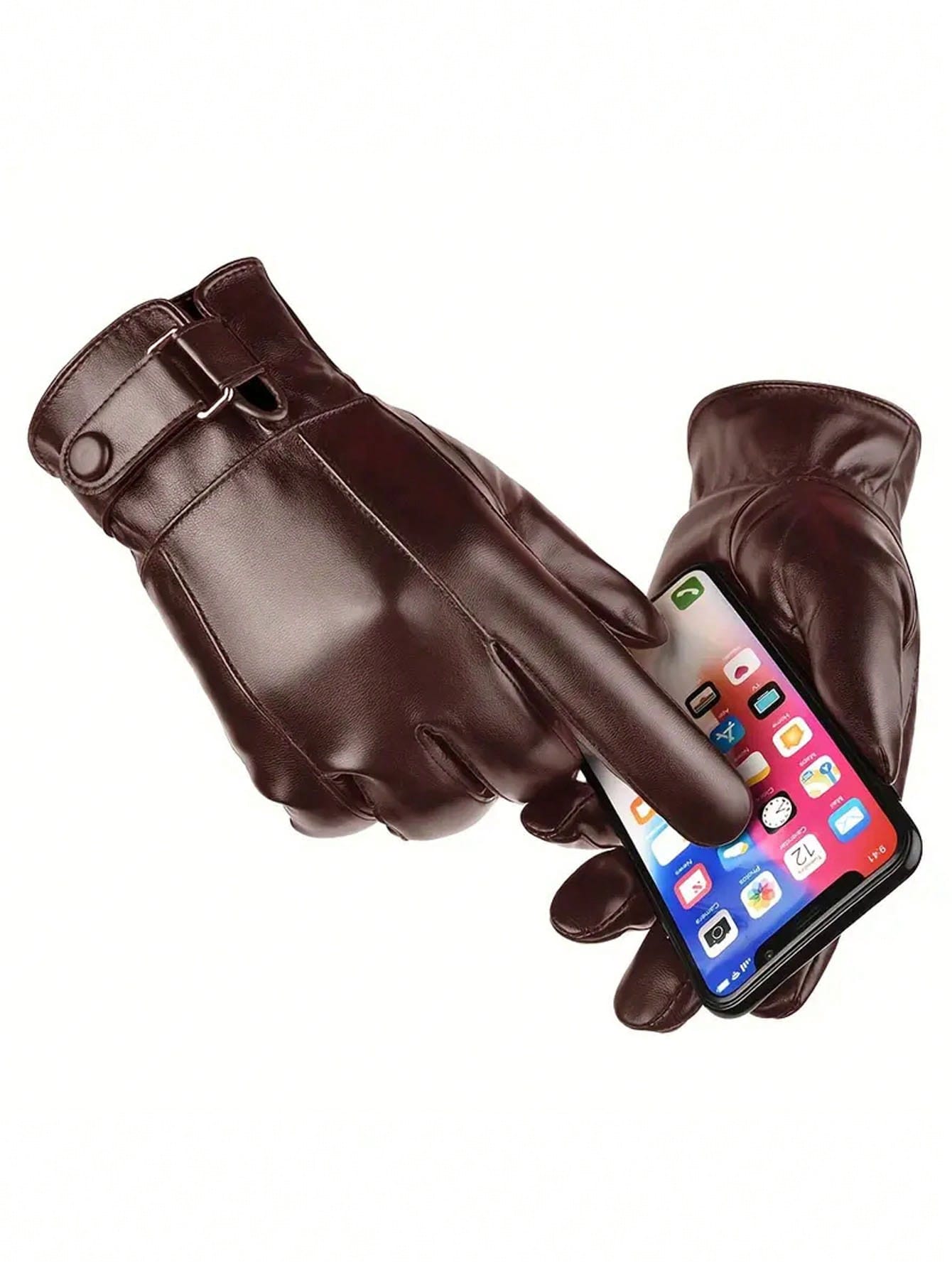 Men's Winter Warm Faux Leather - Leather Driving Glove ulasan dan harga