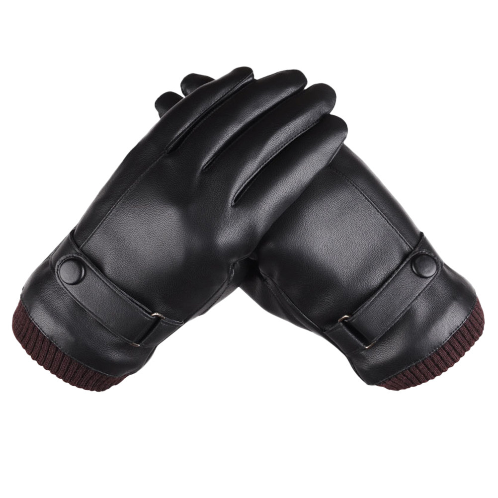 Winter Gloves Cycle Gloves PU  - Leather Driving Glove ulasan dan harga