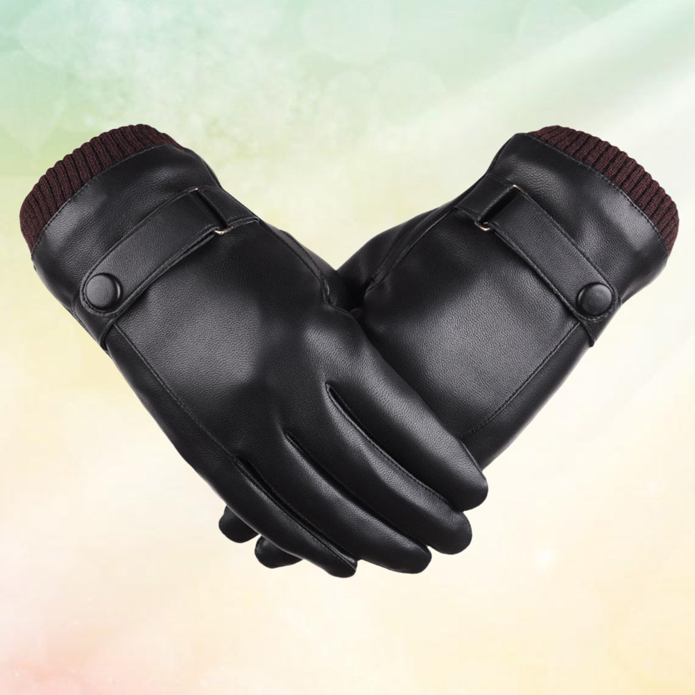 Winter Gloves Cycle Gloves PU  - Leather Driving Glove ulasan dan harga
