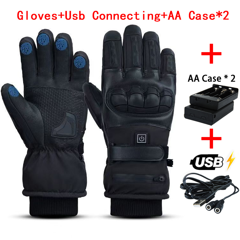 Heated Gloves Hand Warmer Elec - Ski Glove Waterproof ulasan dan harga